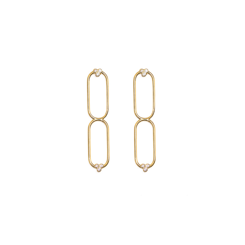 Drop earrings Ménétios